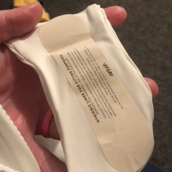 aerie brand White Cheekier Style Ribbed Material Bikini Bottom MIX & MATCH NWT - Picture 4 of 5